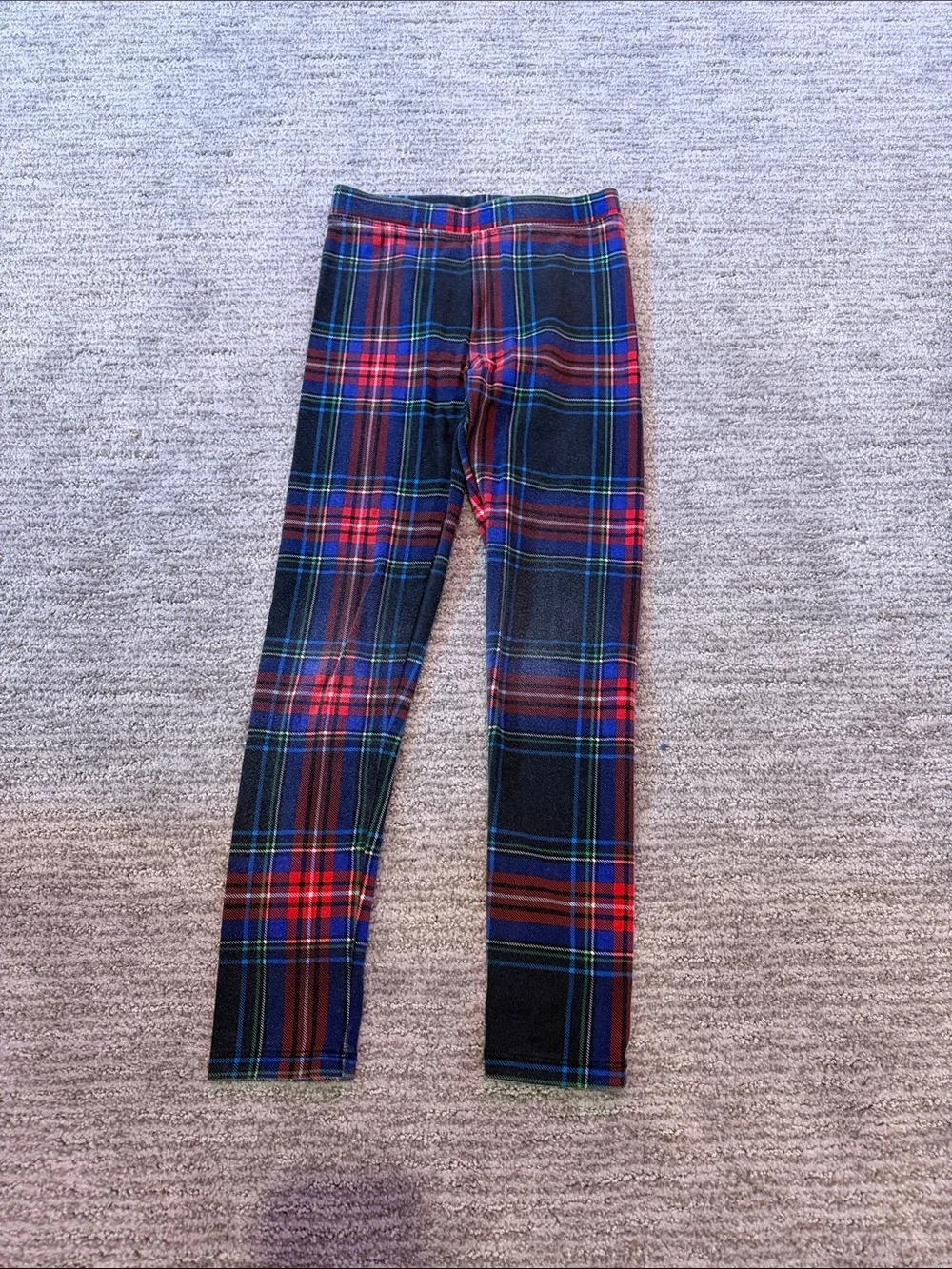 Crewcuts Red and Black tartan Plaid Leggings